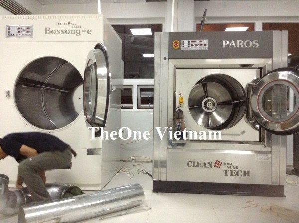 Lắp máy giặt công nghiệp Hàn Quốc Cho bệnh Viện